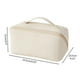 thumbnail image 5 of Bolsa De Cosméticos De Viaje Portátil Bolsa De Maquillaje De Cuero PU Bolsa De Cosméticos De Gran Capacidad Organizador Bolsas De Aseo Con Asa Y Divisor, 5 of 8