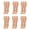 6 Pairs Natural, variant on 6 Pairs Plus Size Knee High Stockings for Women 15D Sheer Nylons Wide Calf Socks