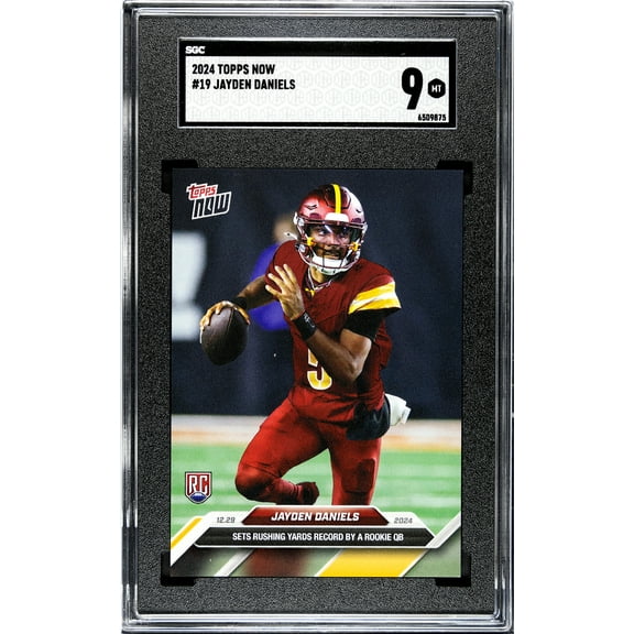 2024 Topps Now Jayden Daniels Trading Card Graded 9