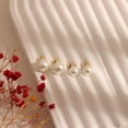 thumbnail image 6 of Cterwk 5 Pairs Pearl Stud Earrings Set Tiny Small and Big Ball Pearl Earrings for Women, 5-10mm, 6 of 6