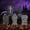 Gray Cross, variant on Joyfy 5 Pack Halloween Tombstone Gravestone Yard Signs with 12 Metal Stakes,17" Foam RIP Graveyard Tombstones for Decorations Outdoor Lawn Garden Decorations