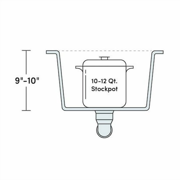 LessCare Modern Curved 36'' x 21'' Farmhouse Kitchen Sink