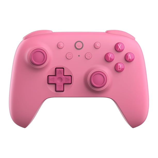 8BitDo Control Bluetooth Ultimate 2C para Switch/Switch 2, Control Inalámbrico con Control de Movimiento de 6 Ejes, Vibración, Pad Direccional y Bumpers Mejorados, y Joysticks de Efecto Hall (Rosa)