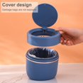 thumbnail image 4 of Desktop Mini Garbage Can Pop-up Lid Press Storage Bucket Cute Covered Household Miscellaneous Basket, 4 of 6