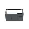 thumbnail image 6 of Wall Mount Vanity Cabinet (Sink not included), Grey Gray, Melamine Wood , Hotel Bedroom Bathroom, Modern Contemporary HB33523, 6 of 9