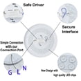 thumbnail image 5 of Depuley 18.5" Modern Ceiling Light with Remote, White Round Flush Mount Ceiling Light Fixture for Living Room Bedroom Dining, 5 of 10