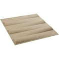 thumbnail image 6 of Ekena Millwork 19 5/8"W x 19 5/8"H Naomi EnduraWall Decorative 3D Wall Panel, UltraCover Satin Smokey Beige (Covers 2.67 Sq. Ft.), 6 of 6
