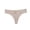 Gray, variant on Womens Seamless Thong Panties Ice Silk Metal Ring Detail Scalloped Edge Plus Size Underwear