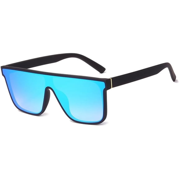 Mewfacos Vintage Sunglasses Women Oversized Sun Glasses For Men One Piece Sunglass Shades UV400