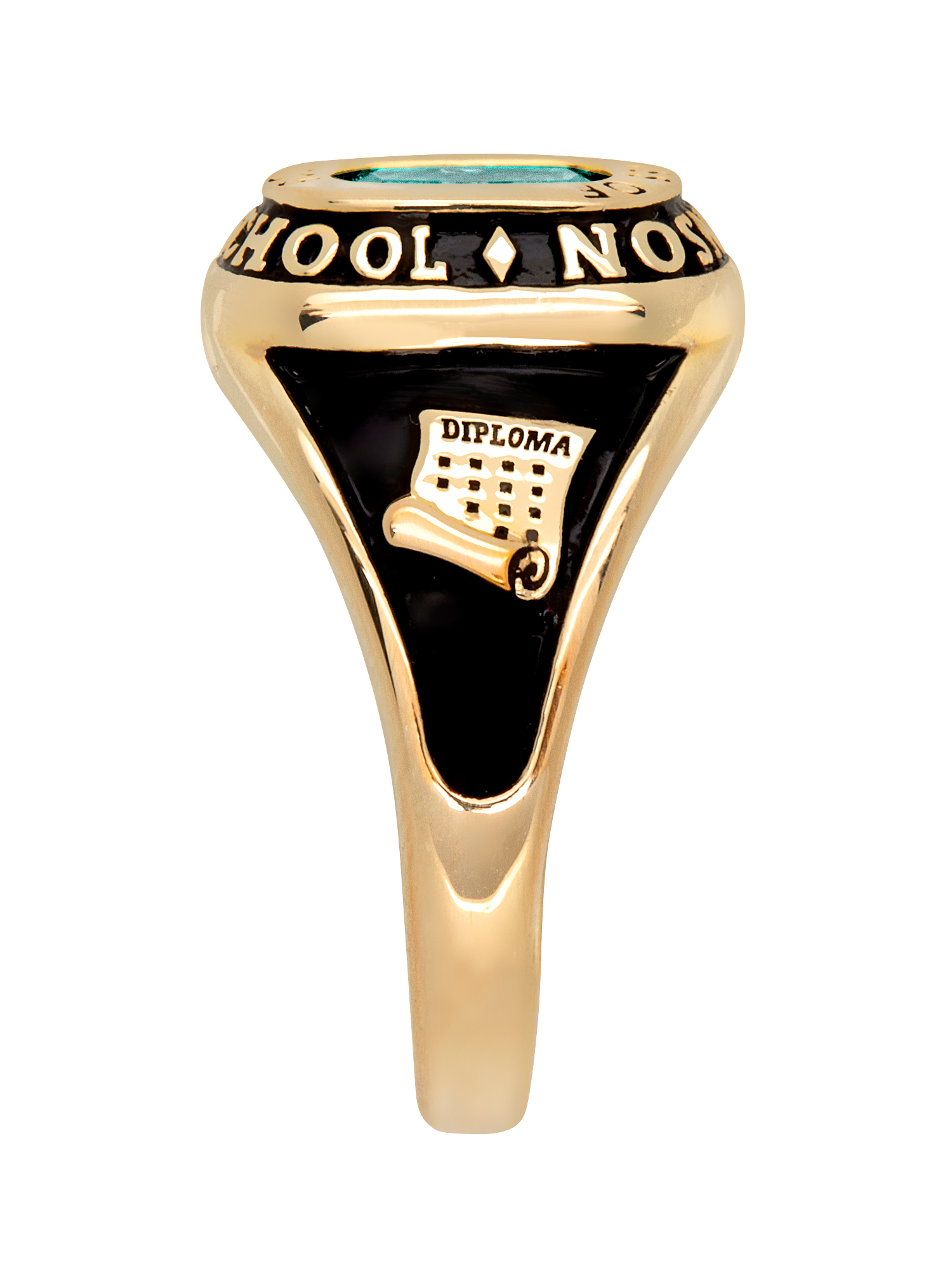 Order Now for 2025 Graduation, Freestyle Women's Cushion Birthstone Class Ring, Personalized, High School or College