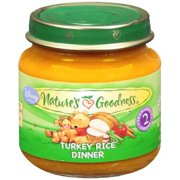 Nature's Goodness: Turkey Rice Dinner Baby Food, 4 Oz