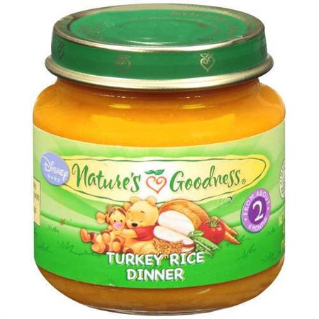Nature's Goodness: Turkey Rice Dinner Baby Food, 4 Oz