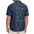 thumbnail image 5 of GIRUNS Men's Hawaiian Beach Short Sleeve Button Up Shirt Tropical Cuban Collar Casual Shirt, 5 of 5