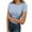 Sky Blue, variant on Lixiuxyad Women Basic Tee Women's Slim Fit Ribbed Short Sleeve T Shirt Soft Comfortable Casual Basic Tee For Everyday Wear Stylish Round Neck Top,Yellow