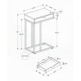 thumbnail image 5 of C-shaped Accent Table - Living Room/ Bedroom, Storage Drawer, Under-sofa Slide-base, 5 of 6