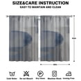 thumbnail image 2 of Blue Color Block Curtains-blackout Curtains Bedroom Decor Living Room Darkening Grommet Window Drapes 2 Panels Set 41"x63", 2 of 2