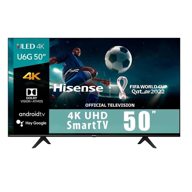 TV Hisense 50 Pulgadas 4K Ultra HD Smart TV ULED 50U6G