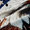 thumbnail image 5 of Manfei Wild Bald Eagle Blackout Curtains,Vintage American Flag Curtains Pack of 2 (42x84 Each),Brown Red, 5 of 7