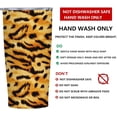 thumbnail image 2 of Leopard Cheetah Print 20 oz Tumbler | Insulated Stainless Steel Travel Mug with Lid | Hot & Cold Drink Cup | Christmas or Birthday Gifts for Women, 2 of 6