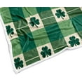thumbnail image 6 of St. Patrick''s Day Throw Blanket, Spring Green Lucky Clover Theme Flannel Blankets, Ireland St. Patrick''s Day Fleece Blanket Cozy Soft Throw for Couch Bed Sofa Living Room 60X90IN, 6 of 6