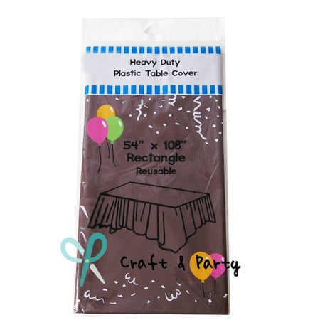 

(4-12 Packs)Premium Heavy Duty Plastic Table Covers ( Resusable)