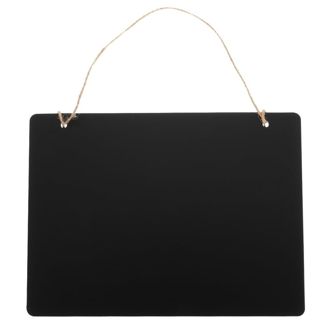 Pizarra de doble cara borrable para mensajes, decoración de pared con cuerda para colgar (160209)