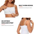 thumbnail image 4 of Women's Cami with Built-in Bra Adjustable Strap, Summer Sleeveless Tank Top Padded Camisole for Yoga, 4 of 6