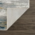 thumbnail image 4 of Hauteloom Liverpool Modern Abstract Bedroom Living Room Area Rug - Boho Carpet - Contemporary Bohemian Farmhouse - Grey, Off White, Blue, Yellow - 6'7" x 9', 4 of 12