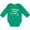 Kelly Green, variant on Inktastic My Papaw Grandpa Loves Me dinosaur Boys Long Sleeve Baby Bodysuit