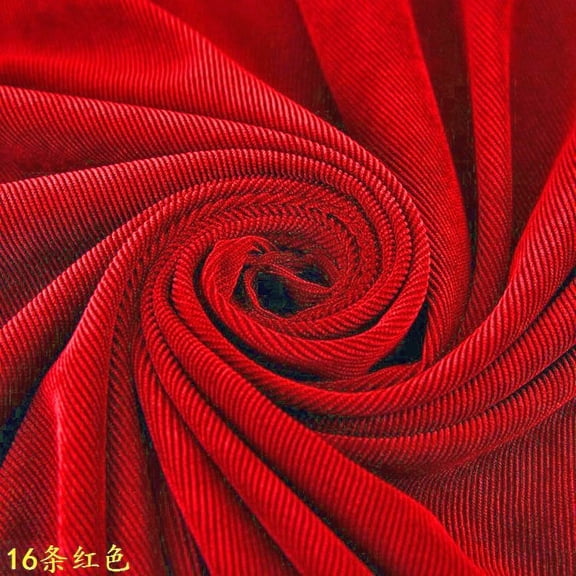 Namzi 100x150cm Corduroy Upholstery Fabric Textured Fabric for DIY Sofa Covers,Pillows,Garments Crafts,Red