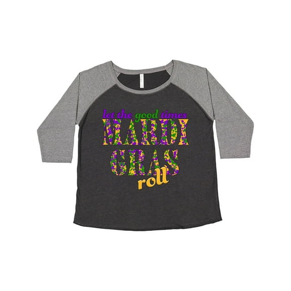 Inktastic Mardi Gras- Let the Good Times Roll Women's Plus Size T-Shirt