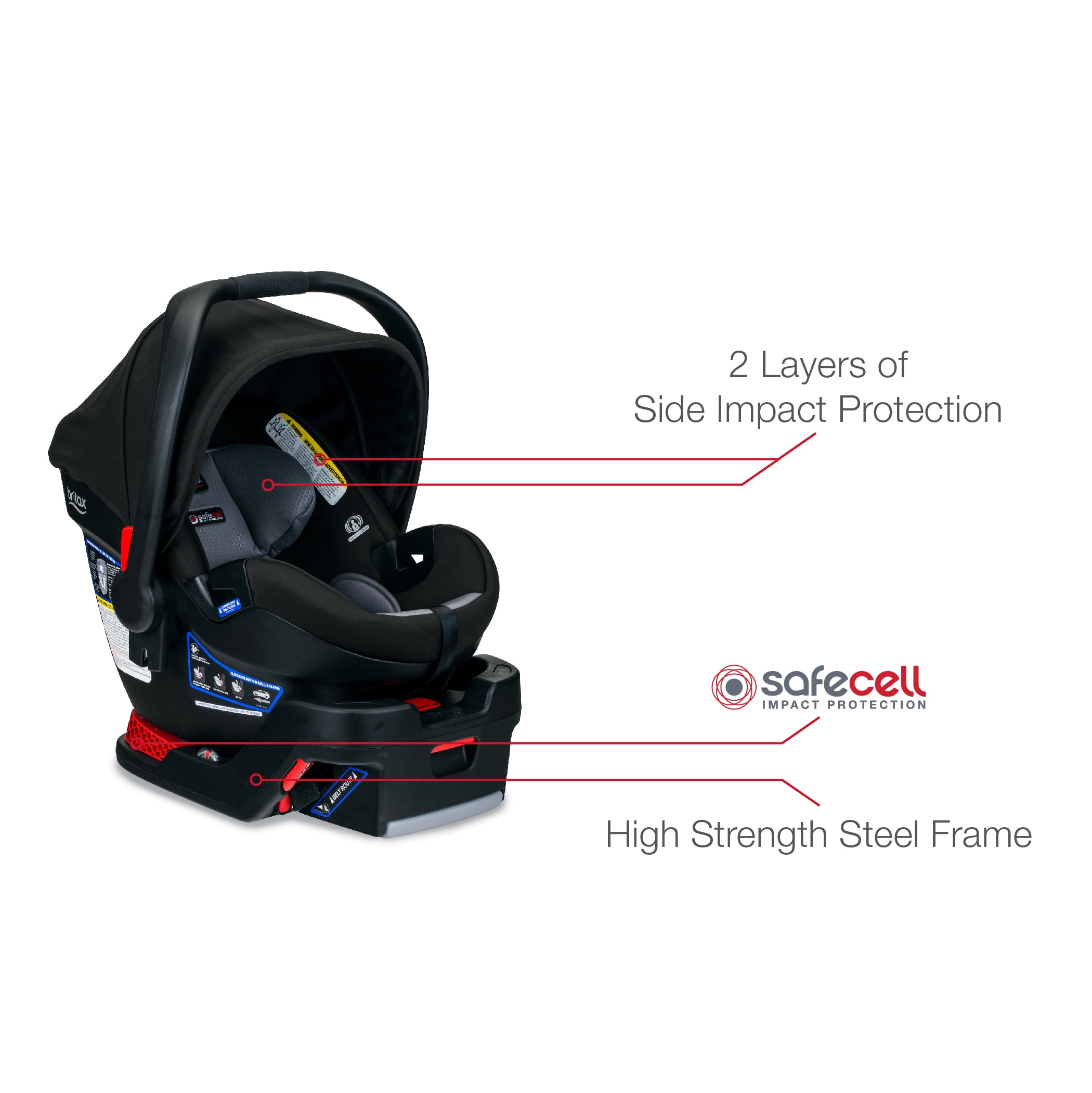 Britax B Lively B Safe Ultra Travel System Noir Walmart