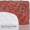 thumbnail image 3 of Mainstays 100% Cotton Extra Soft Jersey Bed Sheet Set, Queen, Red Canyon Crackle, 4 Pieces, 3 of 6