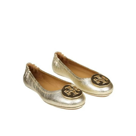 Tory Burch Minnie Travel Ballet Flat (5, Spark Gold) | Walmart Canada