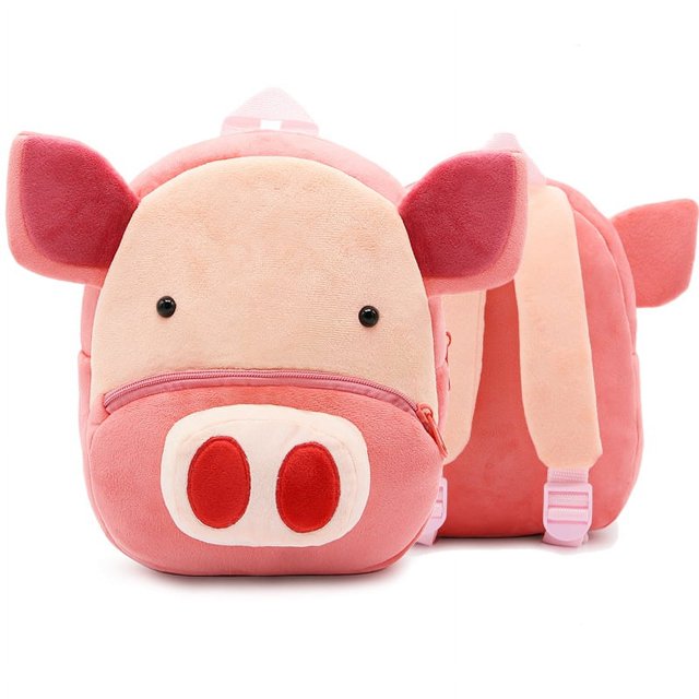 Cute Cartoon Animal Children‘s Backpack Stall Backpack Kindergarten Plush Backpack Children‘s Bag Orderable Printing