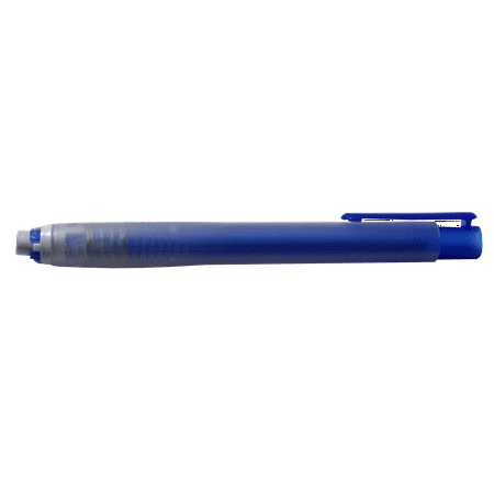 Click Retractable White Eraser Stick - Blue