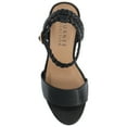 thumbnail image 5 of Journee Womens Andiah Buckle Espadrille Wedge Sandals, 5 of 10