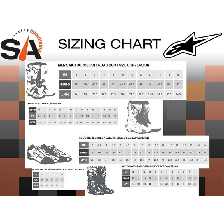 Alpinestars Tech 10 Mens MX Offroad Boots Red 9 USA - Walmart.com