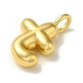thumbnail image 2 of Brass Pendants Real 18K Gold Plated Balloon Letter Charms Letter T 19.5x13.5x5.5mm Hole: 3.3mm, 2 of 3