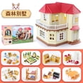 thumbnail image 2 of Familia de animales del bosque 1/12, muebles para casa de muñecas, dormitorio, cocina, baño, juego de simulación en miniatura, accesorios para muñecas, juguetes para niñas, 2 of 5
