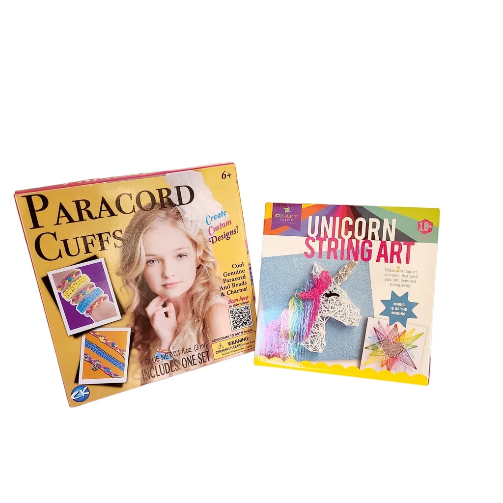 CK Tools Unicorn String Art and Paracord Bracelets Kit Bundle