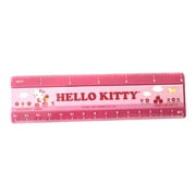 Hello Kitty Hard Plastic Metric Ruler (16cm)