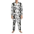 thumbnail image 3 of Lsque Labrador Retriever Dog Pattern Long Sleeve Pajama Set for Men - Soft 2-Piece Sleepwear and Loungewear Set with Pockets, Comfy Nightwear-Small, 3 of 7