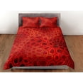 thumbnail image 3 of Moderno Geométrico Rojo Funda Nórdica Colorido Dormitorio Juego de Cama Completo Diseño Abstracto, 3 of 4