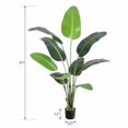 thumbnail image 3 of Qinaqin Verde Bird de Paradise Artificial Plant para Indoor Hogar Living Sala y Oficina Profundidadcoration 60 Inches A, 3 of 7