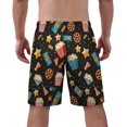 thumbnail image 3 of NICKSUN Men's Swim Trunks, Cute Print Quick Dry Summer Board Beach Shorts with Mesh Lining and Pockets, 3 of 6