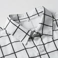 thumbnail image 6 of Zylanna Men's Formal Dress Shirts, Button Plaid Long Sleeve Business Turn Down Collar Shirts White Size L, 6 of 7