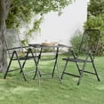 thumbnail image 1 of vidaXL Table de Jardin 60x60x72 cm Maille Métallique Expansée Anthracite, 1 of 5