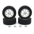thumbnail image 1 of ZheElen 1/12 Plastic Wear-resistant Wheel Rims Tyre For MN MN128 MN86 G500 RC Car Part RC Car Accessories Replacement Parts Silver, 1 of 6