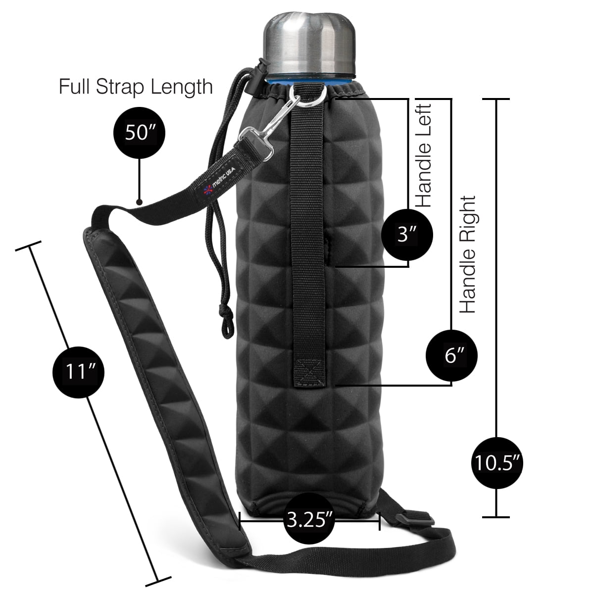  Xxerciz Water Bottle Carrier Holder with Strap for